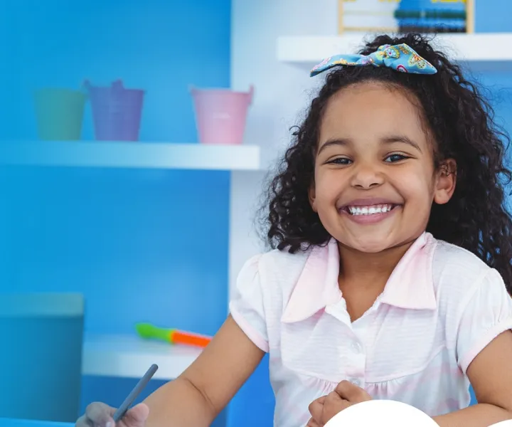 LIttle Girl in a Classroom